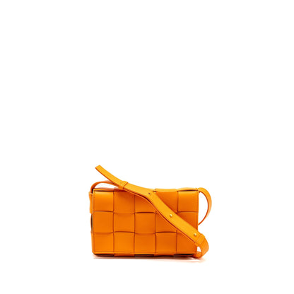 Bottega Veneta Small Cassette Purse Lambskin Orange