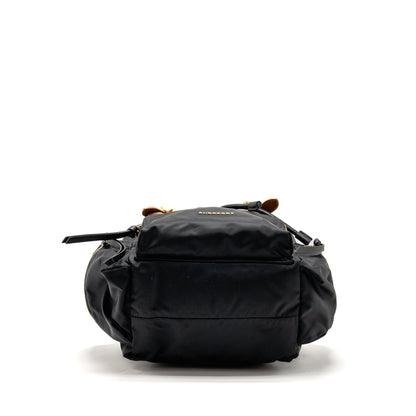 Burberry Medium Rucksack Backpack Nylon Black/Caramel