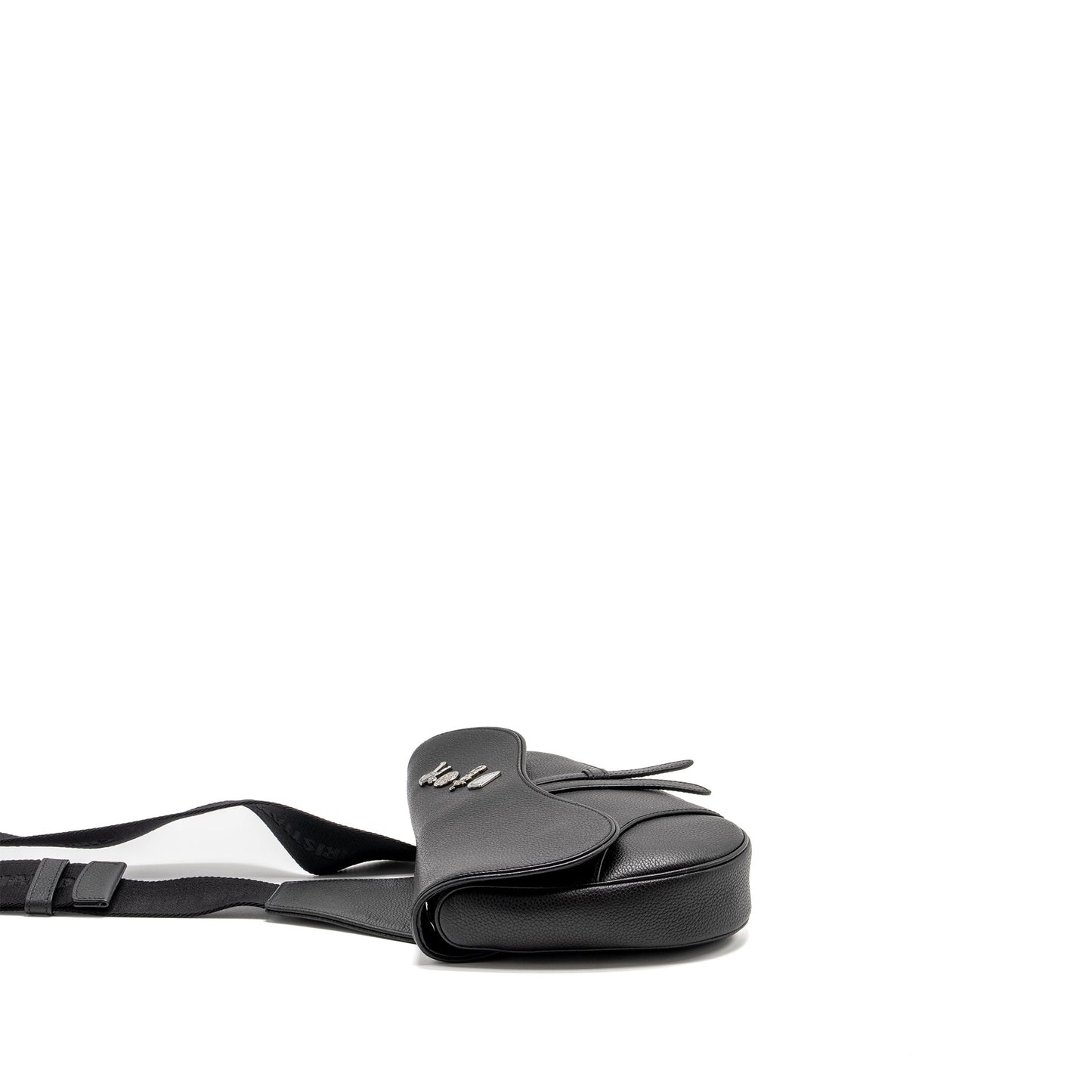 Dior Homme Charms Saddle Purse Calfskin Black