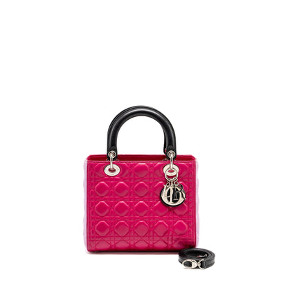 Dior Medium Lady Dior Lambskin Pink / Multicolour