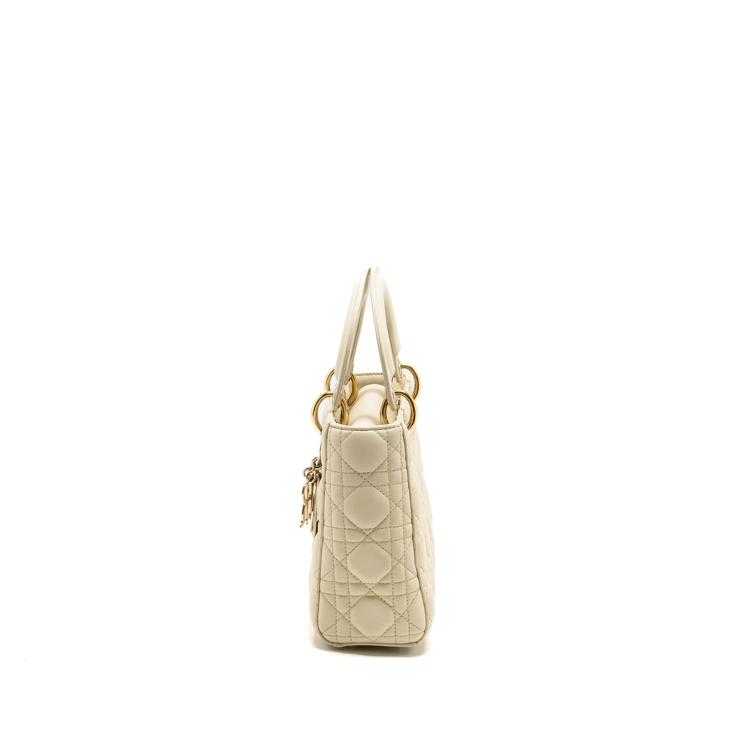 Dior Small Lady Dior Lambskin White