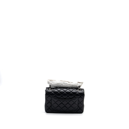 Chanel mini rectangular flap bag lambskin black SHW (Microchip)