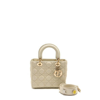 Dior Small Lady Dior Lambskin White