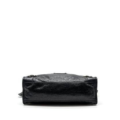 Balenciaga City Purse Calfskin Black Ruthenium Hardware