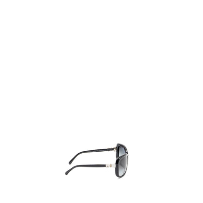 Chanel bow sunglasses black / white SHW