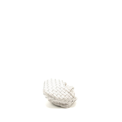 Bottega Veneta Mini Jodie Lambskin Chalk