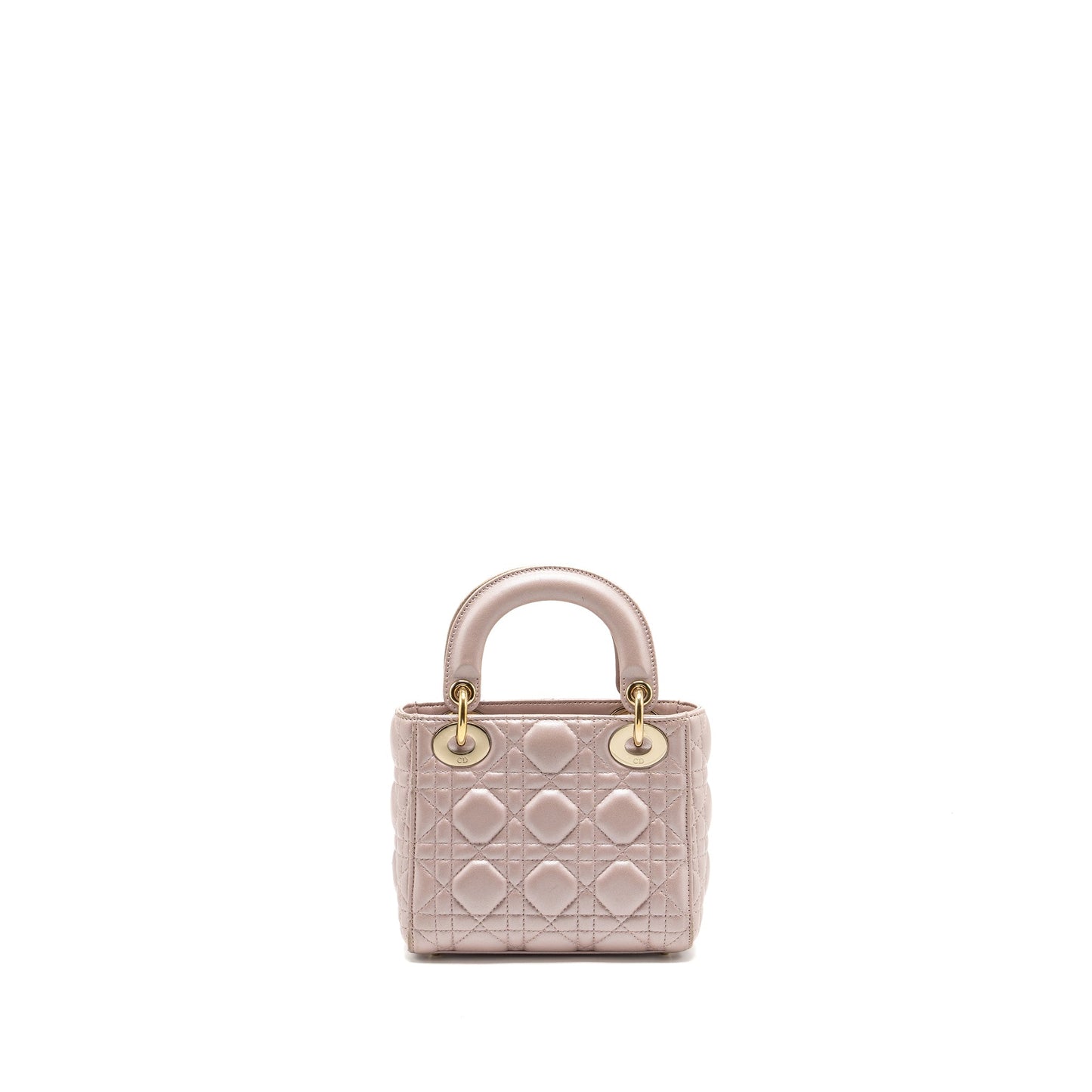 Dior Mini Lady Dior lambskin light pink
