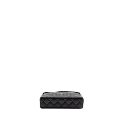 Chanel Top Handle vanity with chain caviar black LGHW (microchip)