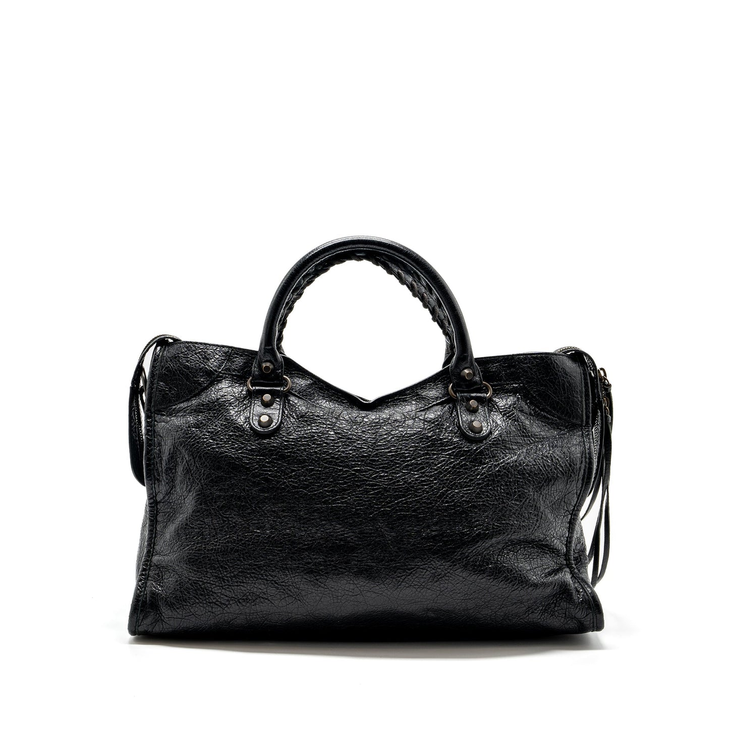 Balenciaga City Purse Calfskin Black Ruthenium Hardware