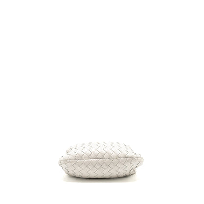 Bottega Veneta Mini Jodie Lambskin Chalk