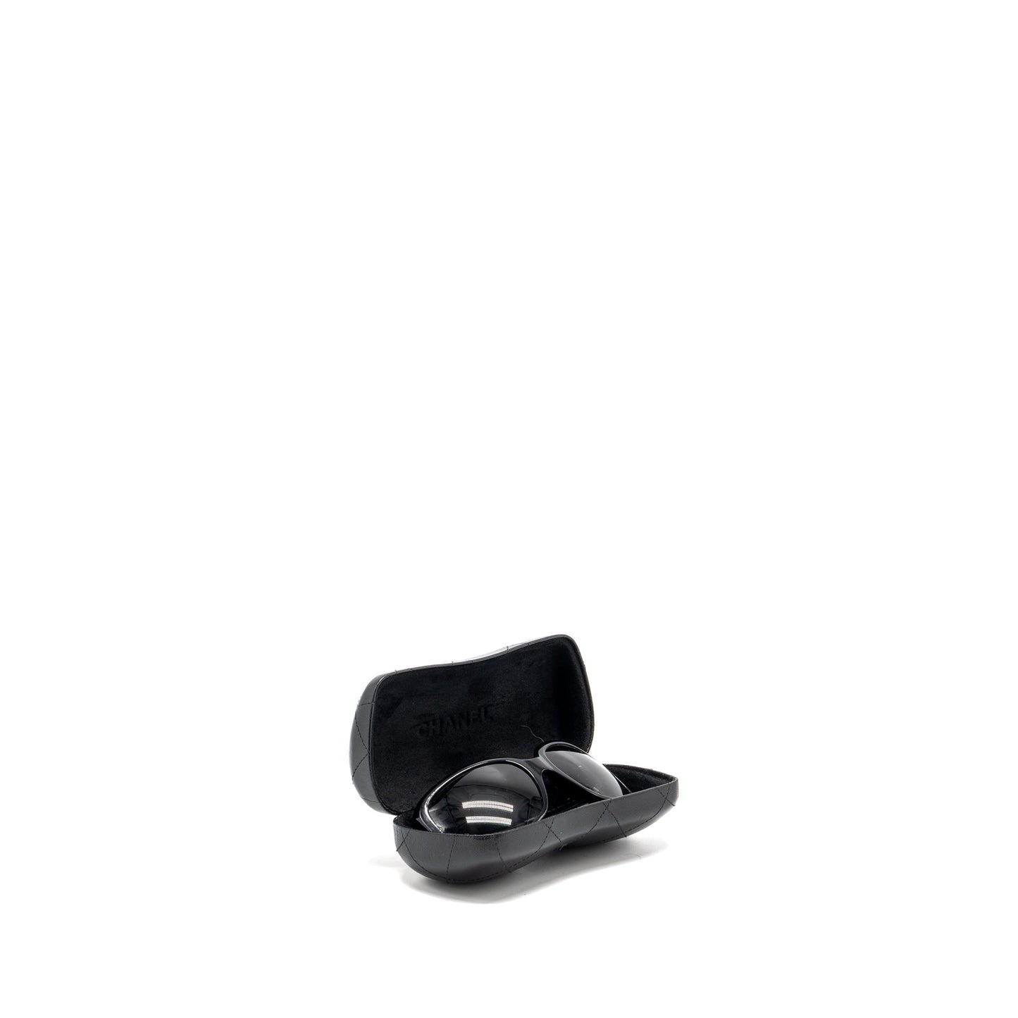 Chanel bow sunglasses black / white SHW