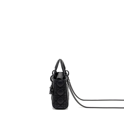 Dior Mini Lady Dior Calfskin So Black