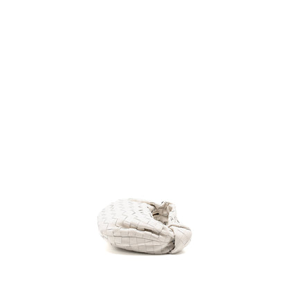 BOTTEGA VENETA Mini Jodie Lambskin Chalk