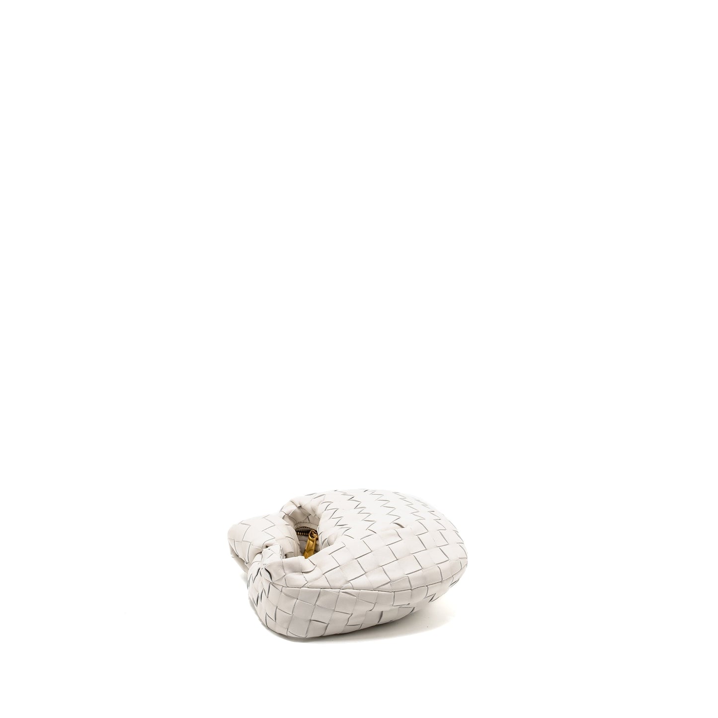 BOTTEGA VENETA Mini Jodie Lambskin Chalk