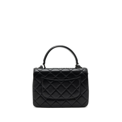 Chanel Small Trendy CC Flap Bag Lambskin So Black(microchip)