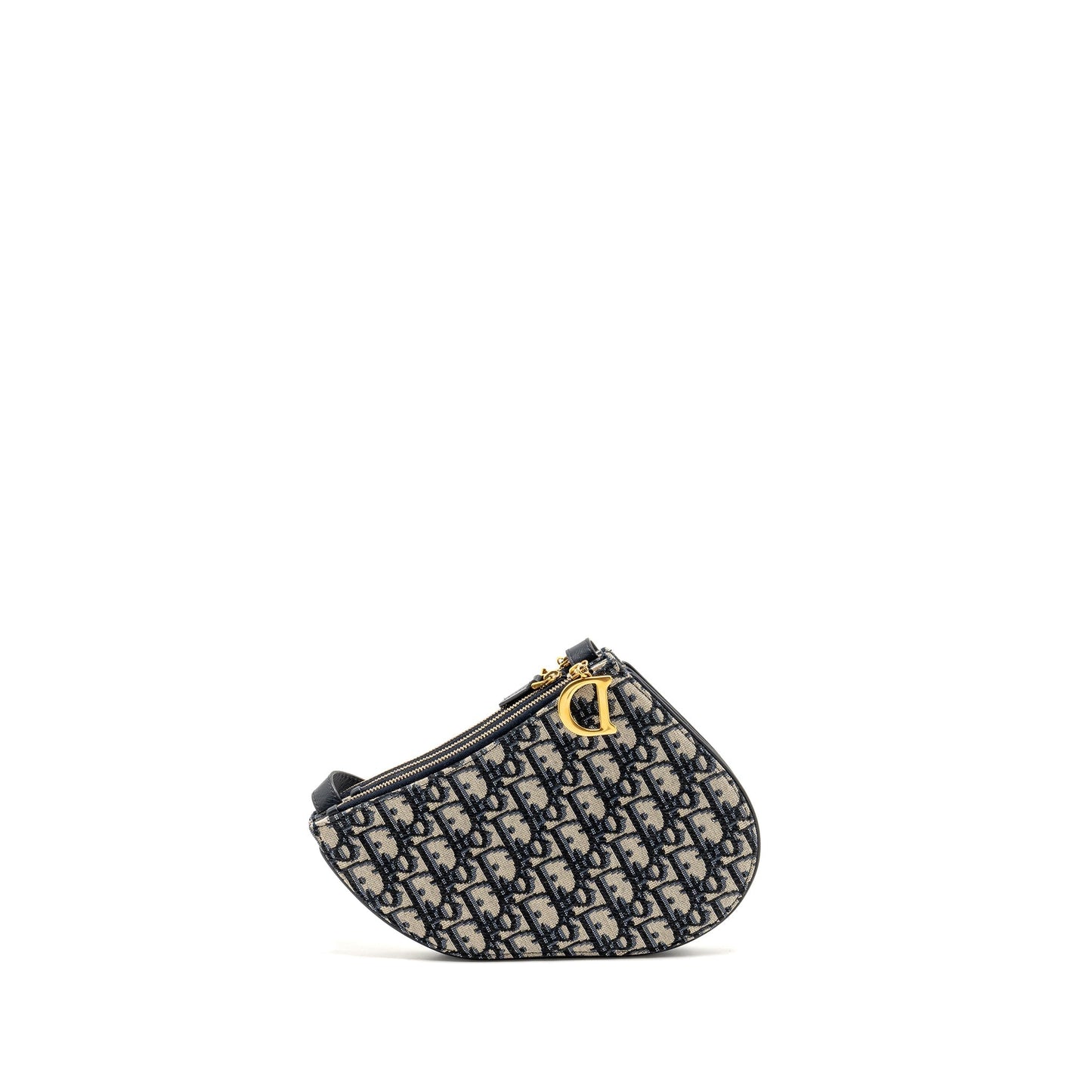 Dior Saddle Trio Pouch With Strap Oblique Canvas