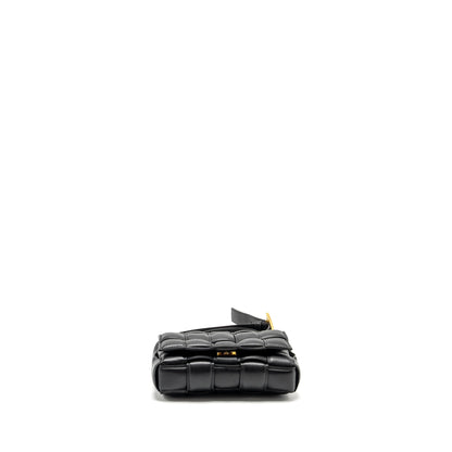 Bottega Veneta Small Padded Cassette Purse Lambskin Black