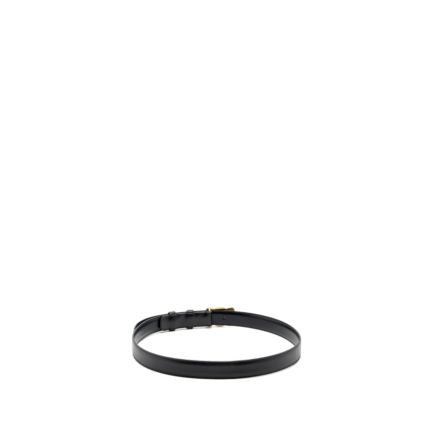 Celine size 85 Medium Triomphe belt calfskin black