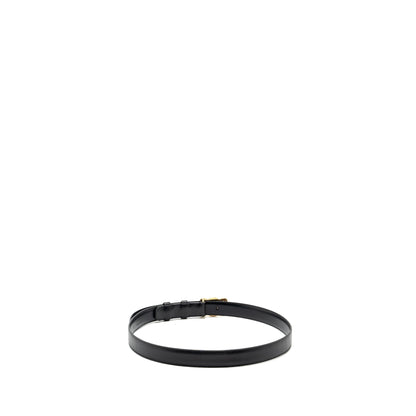 Celine size 85 Medium Triomphe belt calfskin black