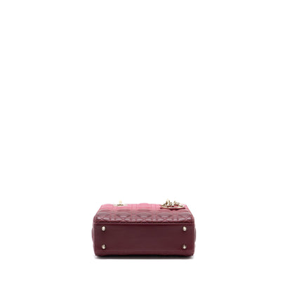 Dior My Dior Small Lady Dior Cannage Lambskin Pink Gradient