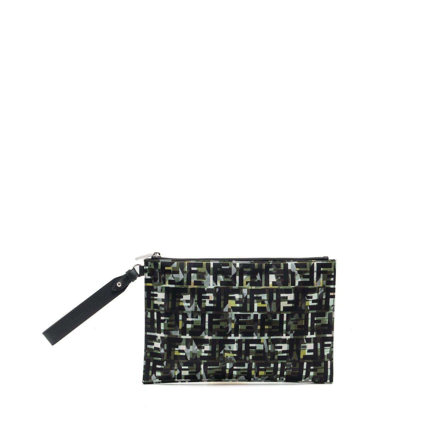 Fendi Camouflage Clutch Nylon/Leather Multicolour