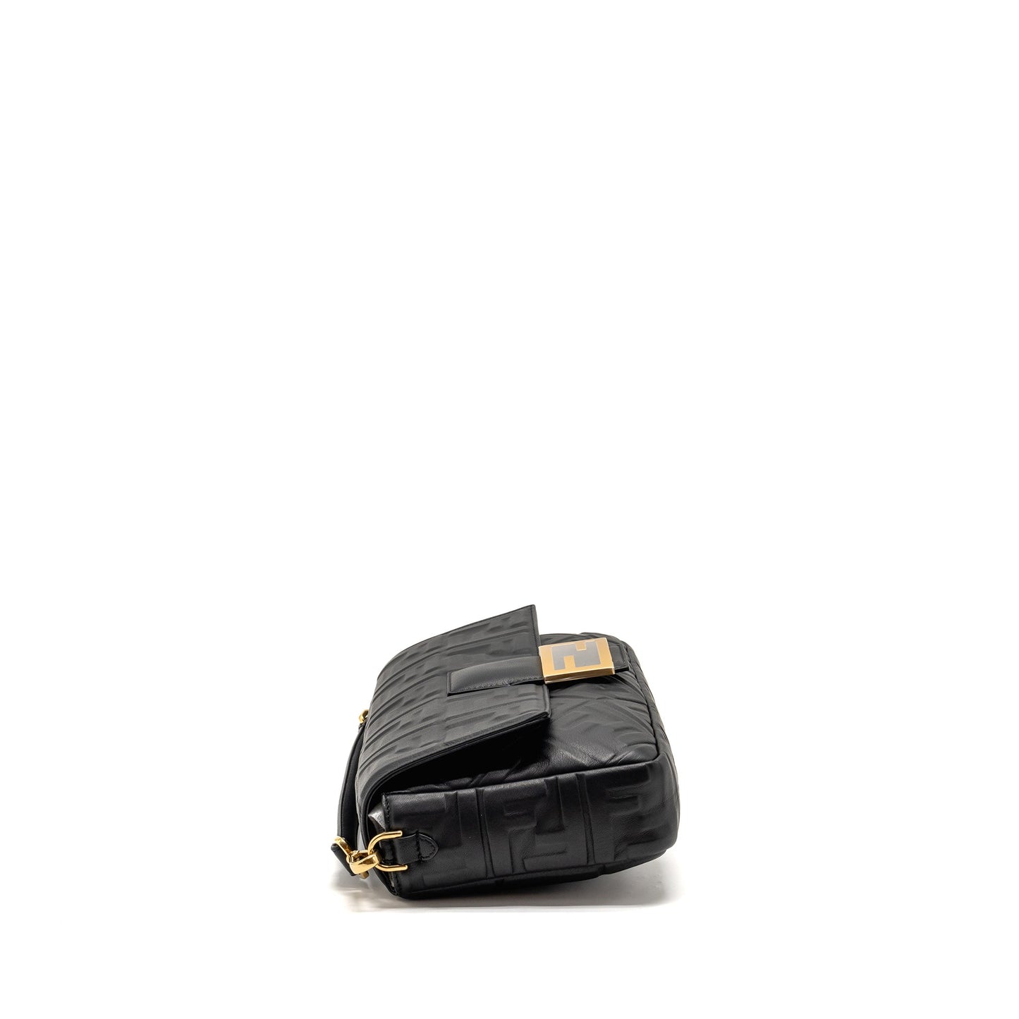 Fendi Large Baguette Purse Nappa Black