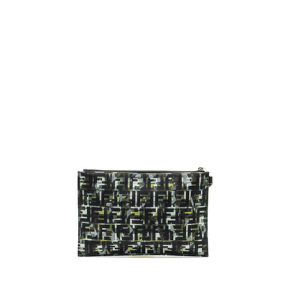 Fendi Camouflage Clutch Nylon/Leather Multicolour