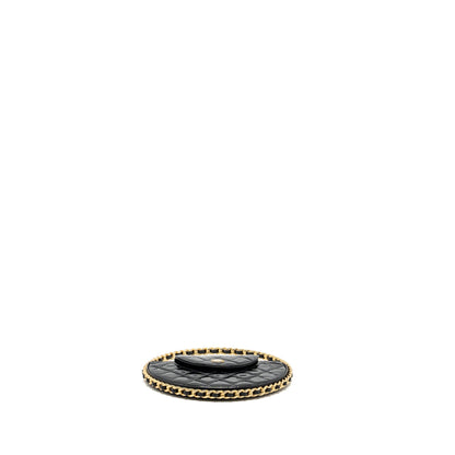 Chanel 23K Hoop Bag Patent leather black GHW (microchip)