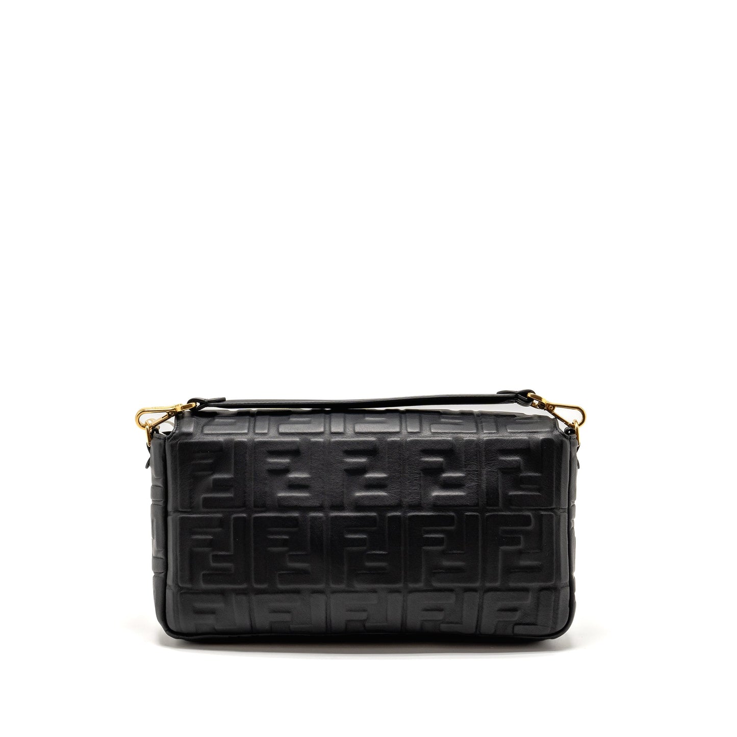 Fendi Large Baguette Purse Nappa Black