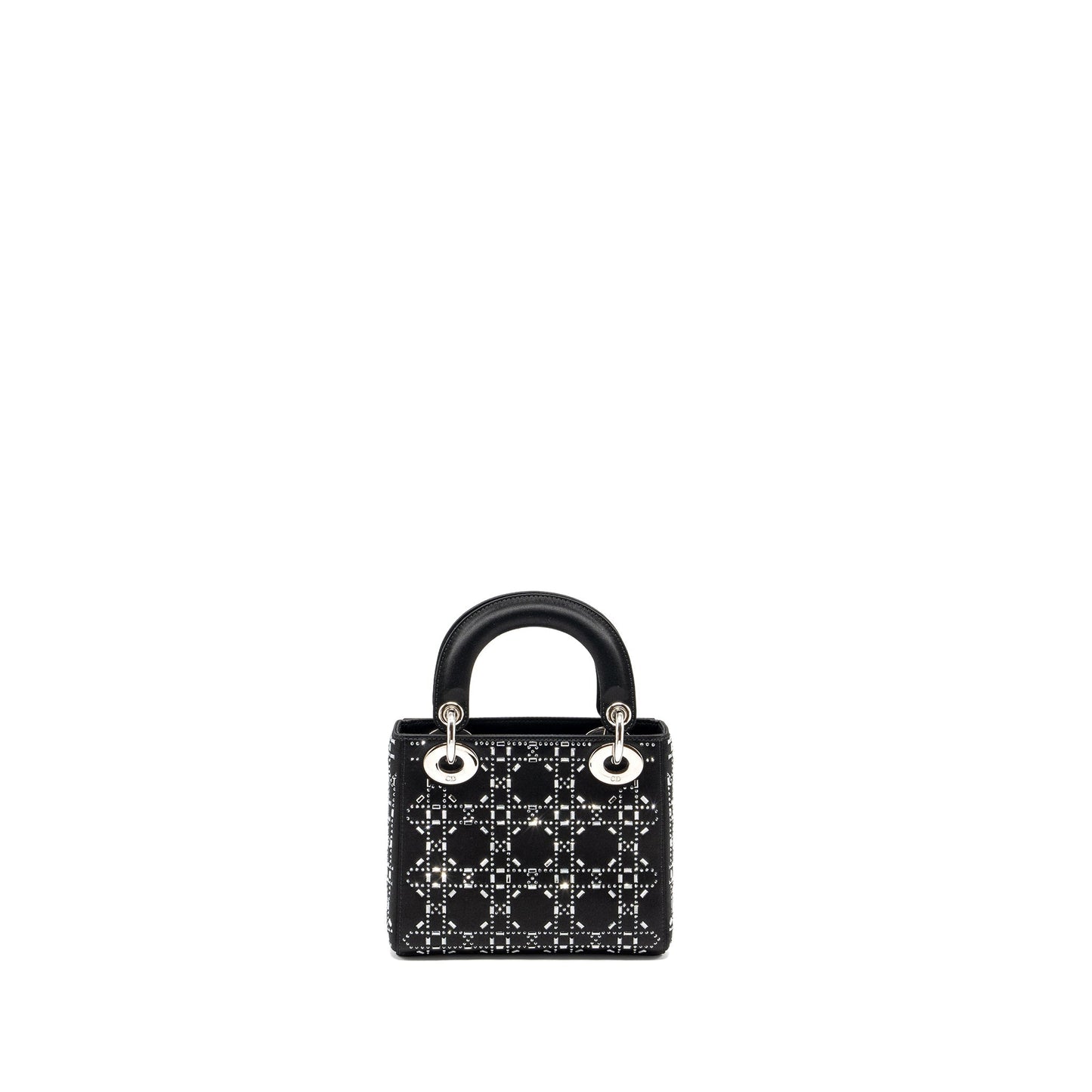 Dior Mini Lady Dior Satin Crystal Black