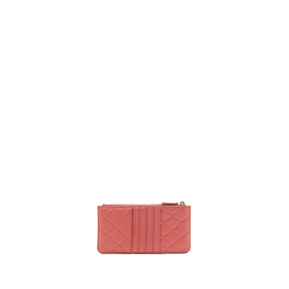 Chanel Phone Card Holder Caviar Pink LGHW