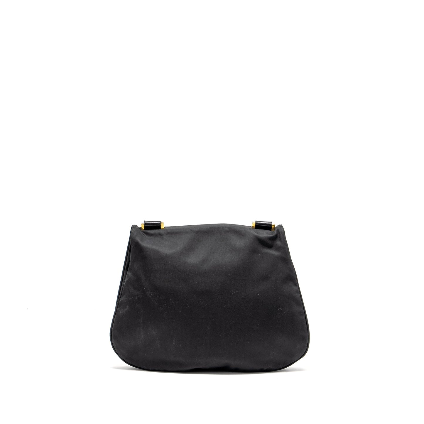 Fendi Vintage Flap Mini Purse Nylon Black