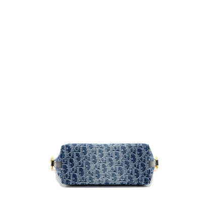 Dior DiorStar Oblique Hobo Purse Denim Blue