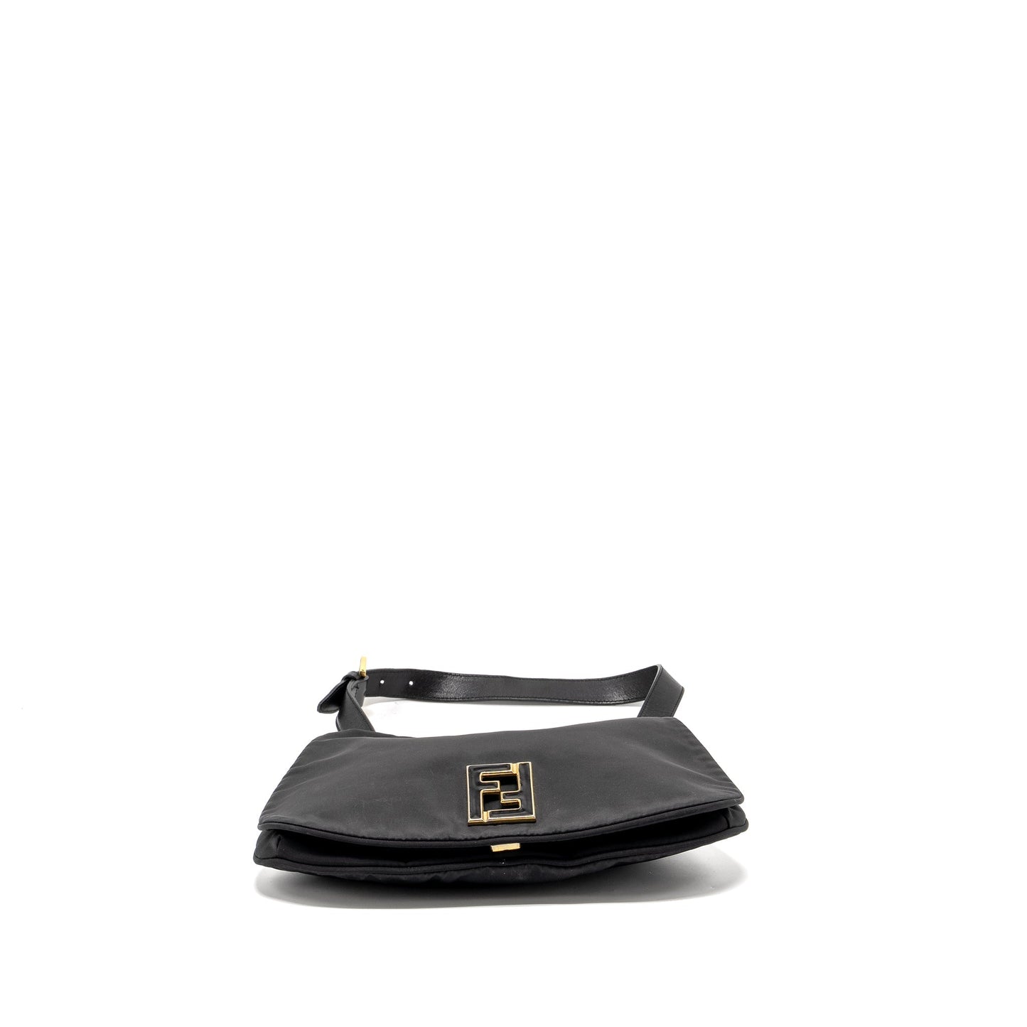 Fendi Vintage Flap Mini Purse Nylon Black