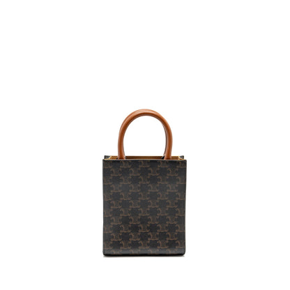 Celine Mini Vertical Cabas Triomphe Canvas