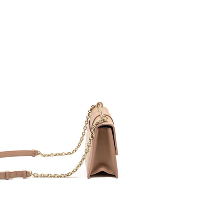 Dior 30 Montaigne Chain Purse Calfskin Pink