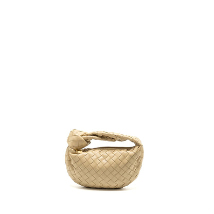 Bottega Veneta Mini Jodie Lambskin Beige