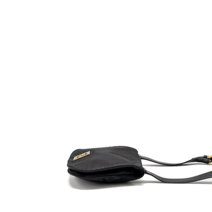 Fendi Vintage Flap Mini Purse Nylon Black