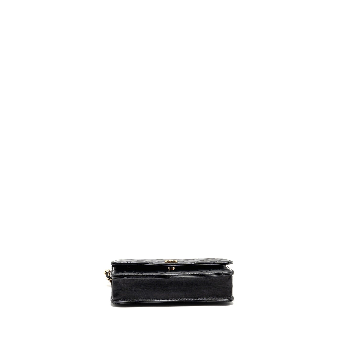 Chanel Coco Charm Wallet on Chain Lambskin Black LGHW