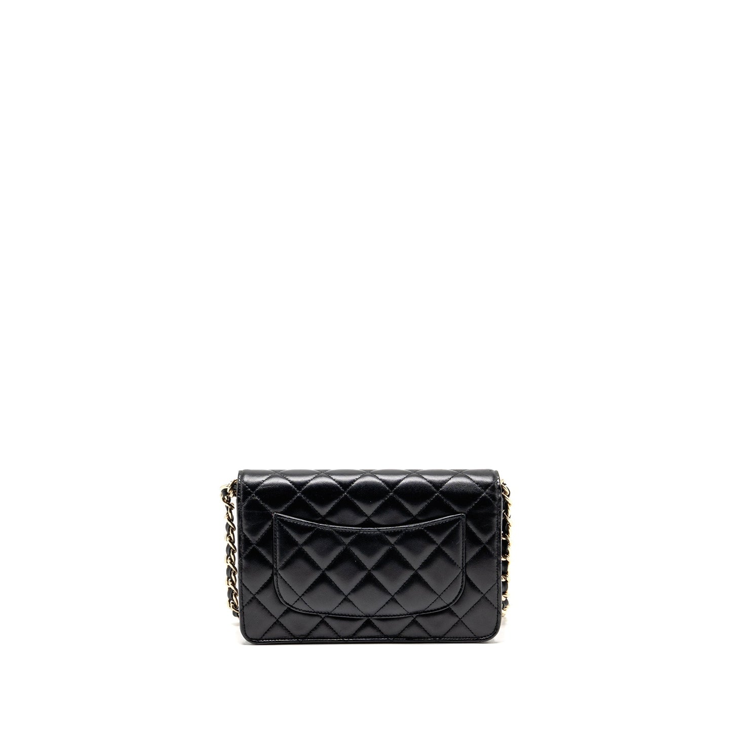 Chanel Coco Charm Wallet on Chain Lambskin Black LGHW