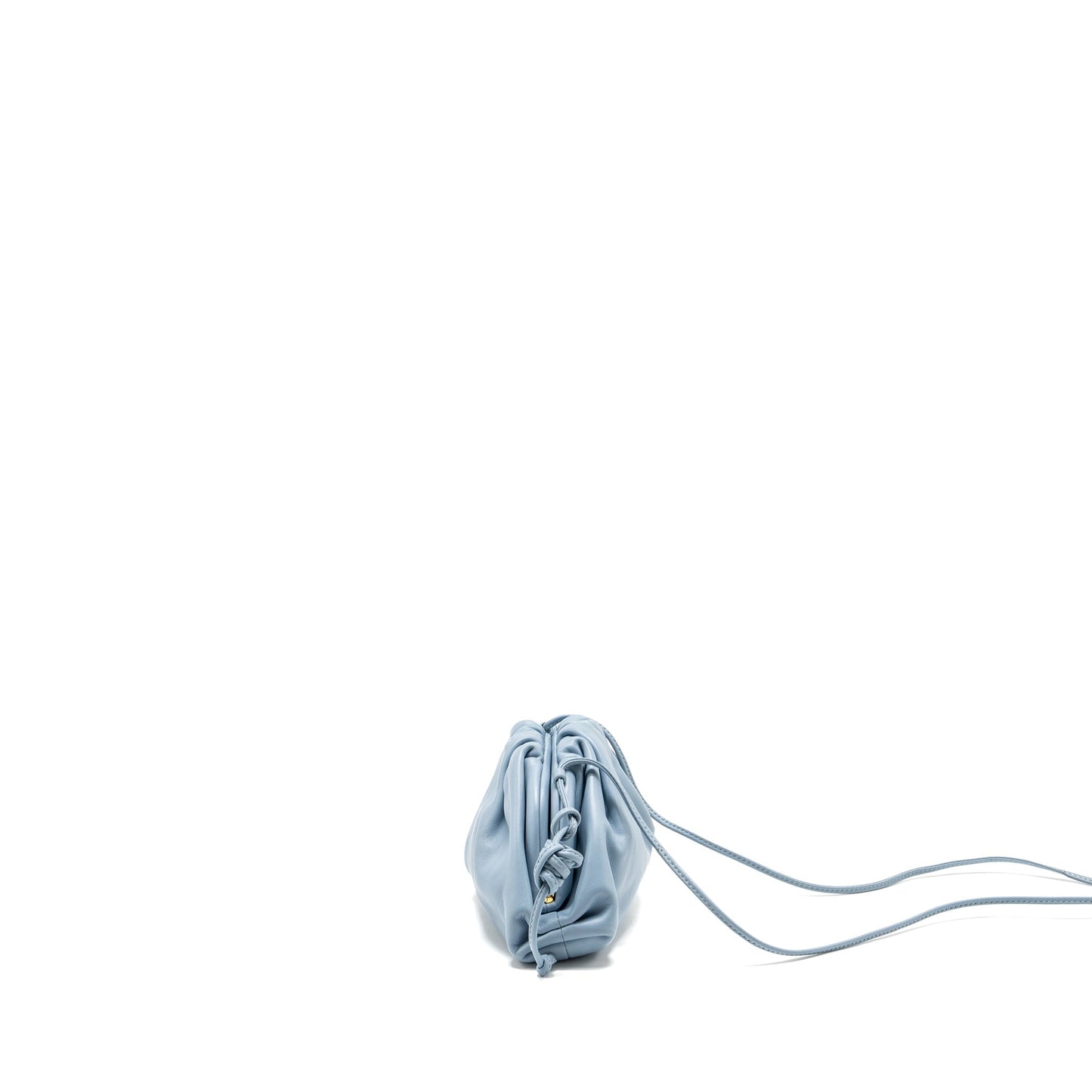 Bottega Veneta Mini Pouch Calfskin Blue
