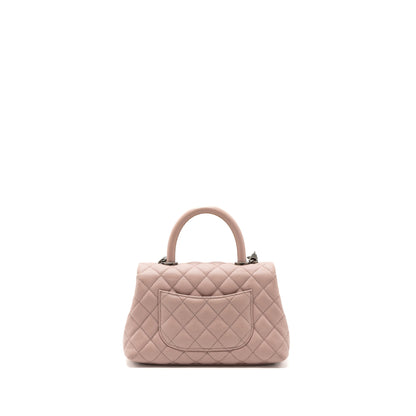 Chanel Small Coco Handle Caviar Light Pink Ruthenium Hardware