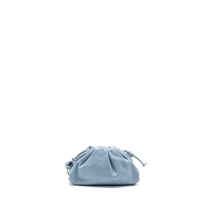 Bottega Veneta Mini Pouch Calfskin Blue