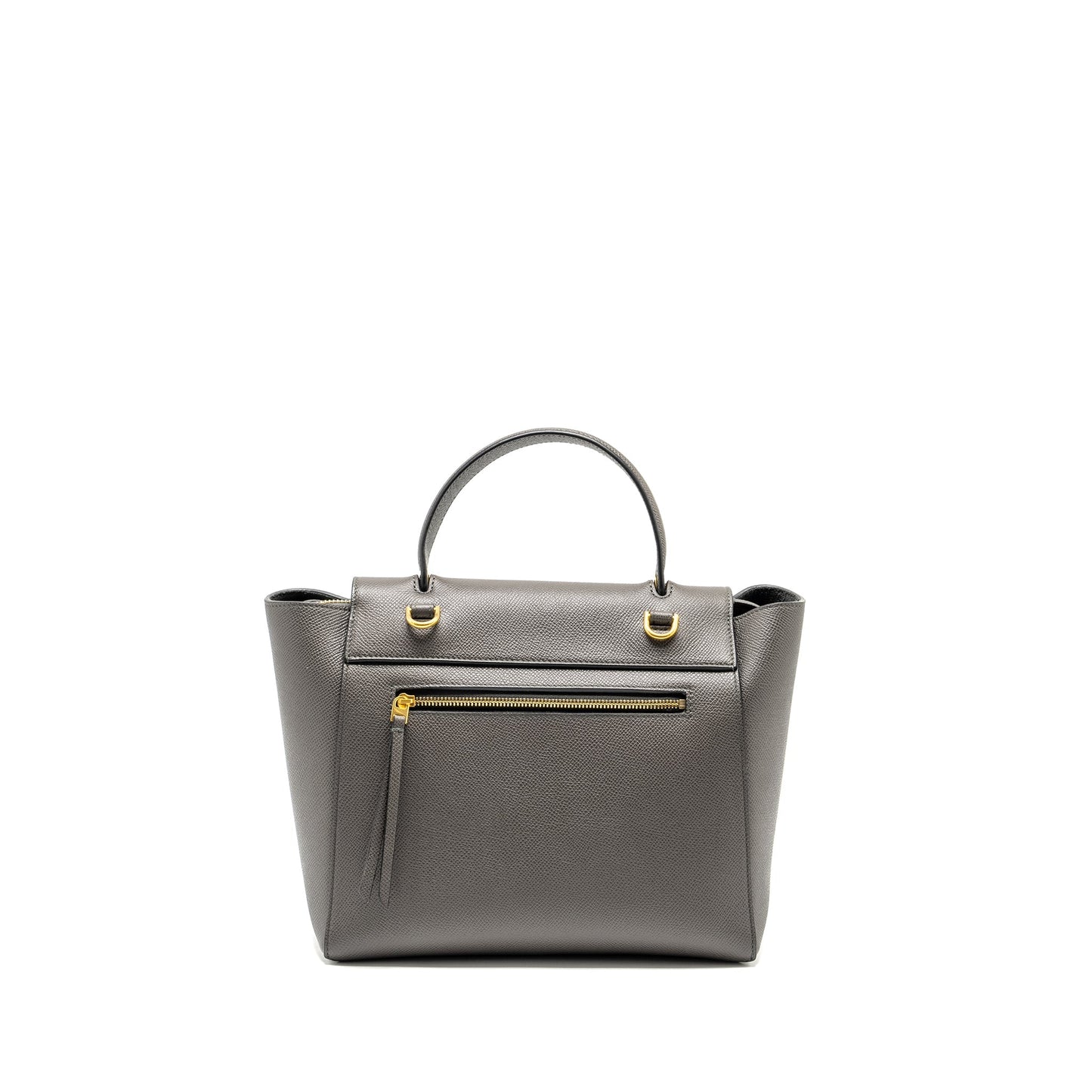 Celine Mini Belt Purse Grained Calfskin Grey