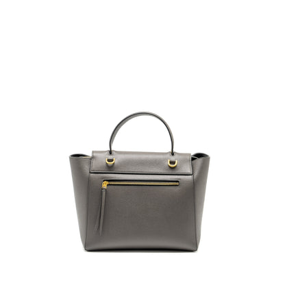 Celine Mini Belt Purse Grained Calfskin Grey