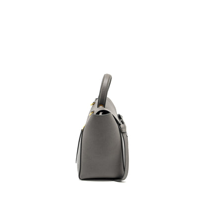 Celine Mini Belt Purse Grained Calfskin Grey