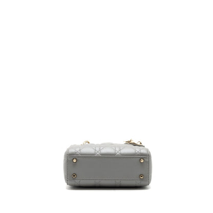 Dior Mini Lady Dior Lambskin Grey