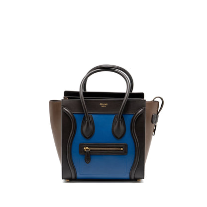 Celine Micro Luggage Purse Calfskin Multicolour