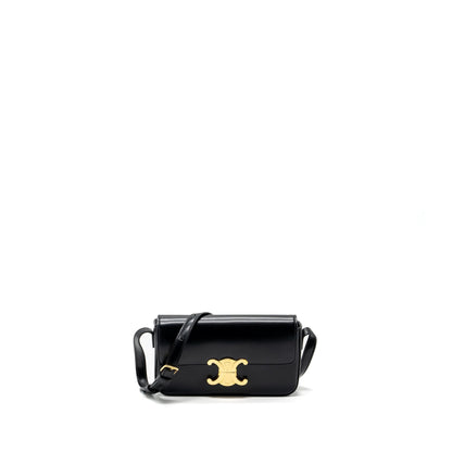 Celine Triomphe Mini Purse calfskin black