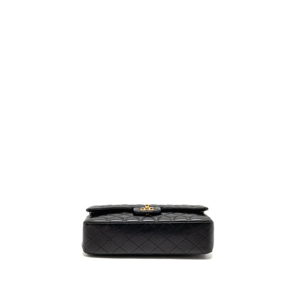 Chanel Medium Classic Double Flap Bag Lambskin Black GHW